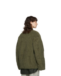 Isabel Marant Etoile Green Faux Fur Padded Demma Coat