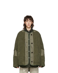 Isabel Marant Etoile Green Faux Fur Padded Demma Coat