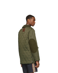 Burberry Green Quilted Tyneside Jacket