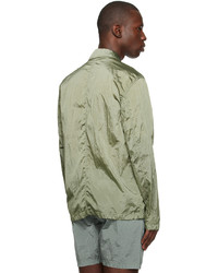 Stone Island Green Spread Collar Jacket