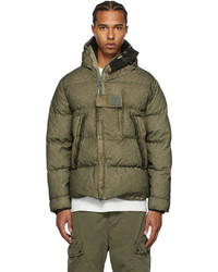 C.P. Company Grey Green Down Co Ted Coat