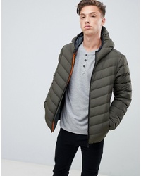 Brave Soul Hooded Quilted Padded Jacket