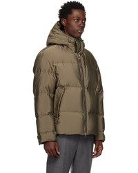 Solid Homme Khaki Cropped Down Jacket