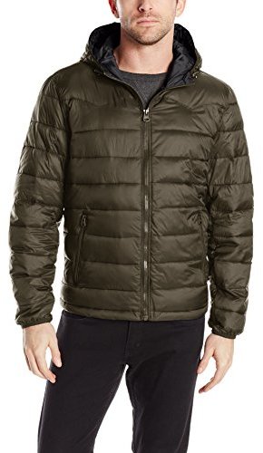 Levi's Nylon Lightweight Hooded Puffer Jacket, $43 | Amazon.com | Lookastic