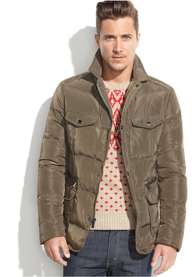 michael kors jacket mens olive