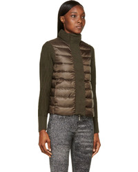 Moncler Olive Quilted Down Jacket