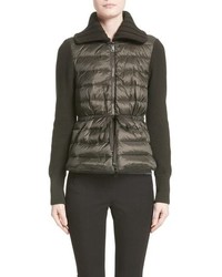 Moncler Quilted Down Front Cardigan