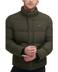 Levi's Solid Water Resistant Nylon Puffer Jacket