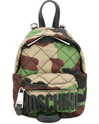 Moschino Quilted Camouflage Mini Backpack