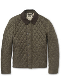 Burberry Brit Corduroy Collar Quilted Jacket