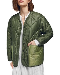 Anine Bing Andy Quilted Bomber Jacket