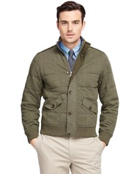 Brooks Brothers Quilted Bomber Jacket