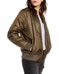 Treasure & Bond Quilted Bomber Jacket