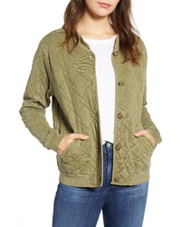 Lucky Brand Quilted Cotton Bomber Jacket