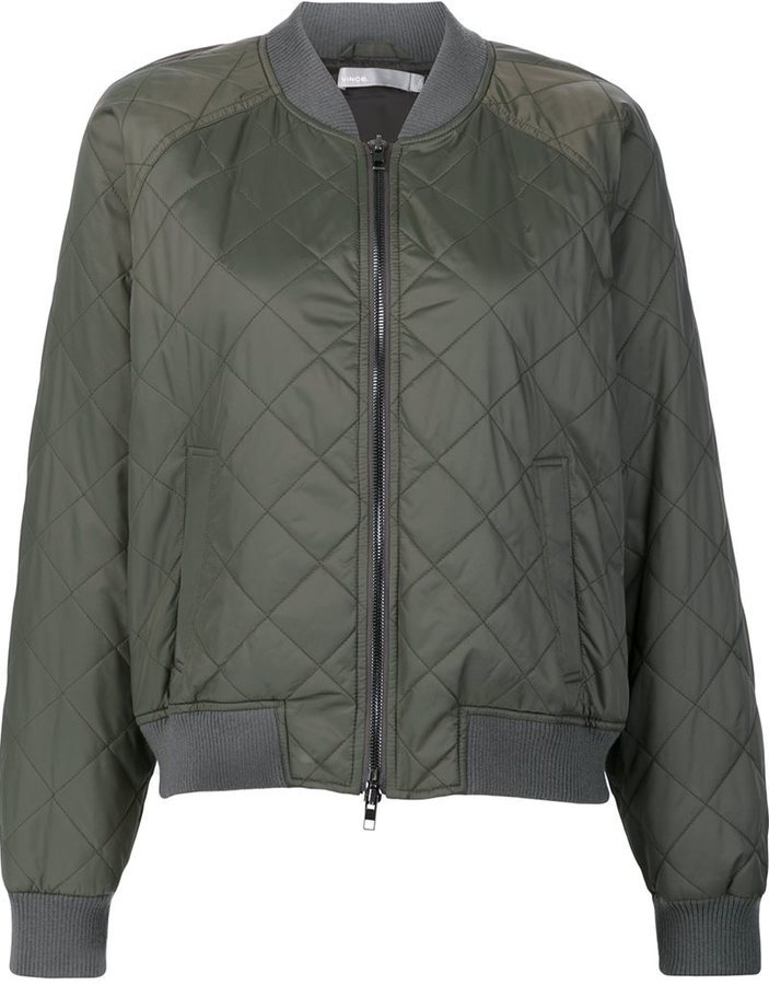 Vince quilted bomber jacket sale