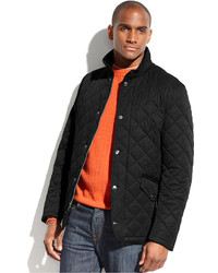 Perry Ellis Jacket Quilted Corduroy Collar Performance Jacket