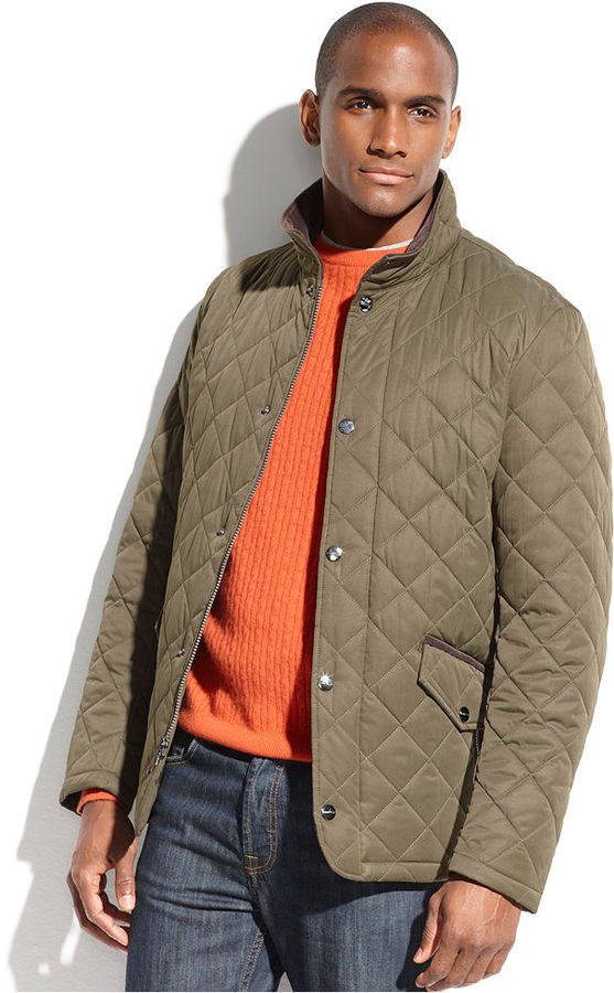 Perry Ellis Jacket Quilted Corduroy Collar Performance Jacket | Where ...