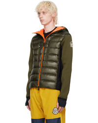 MONCLER GRENOBLE Green Insulated Down Hoodie