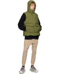 Y-3 Green Classic Puffy Down Vest