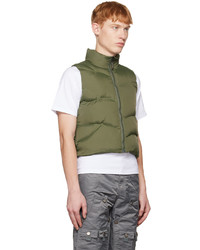 Tombogo Green Leaf Puffer Vest
