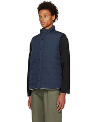 TAION Navy Quilted Down Vest