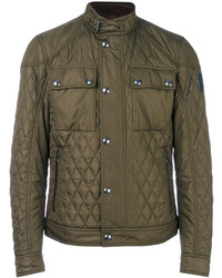 Belstaff Band Collar Quilted Jacket