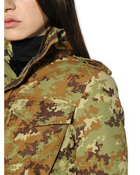 Dsquared2 Camo Canvas Jacket Quilted Jacket