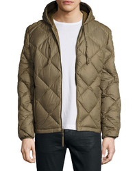Andrew Marc Marc New York By Appleton Quilted Puffer Hooded Jacket Grove Olive