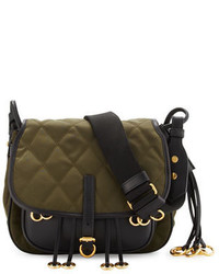 Olive Quilted Leather Bag