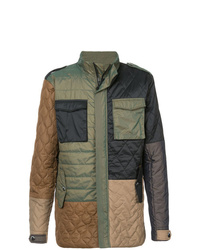 Olive Quilted Military Jacket
