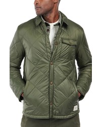 Barbour Quilted Shirt Jacket In Olive At Nordstrom