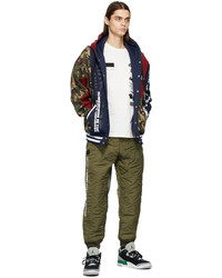 AAPE BY A BATHING APE Khaki Alpha Industries Edition Quilted Logo Lounge Pants