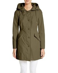 Moncler Audrey Water Resistant Hooded Raincoat