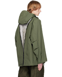 meanswhile Green Fatigue Overwrap Coat