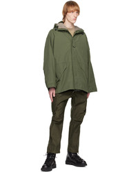 meanswhile Green Fatigue Overwrap Coat