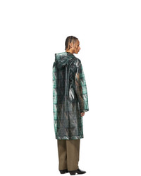 Undercover Green Valentino Edition Printed Long Rain Coat