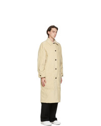 Kenzo Khaki And Beige Corduroy Coat