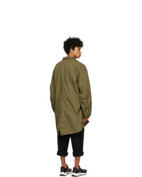 Fumito Ganryu Khaki Lapelled Mods Coat