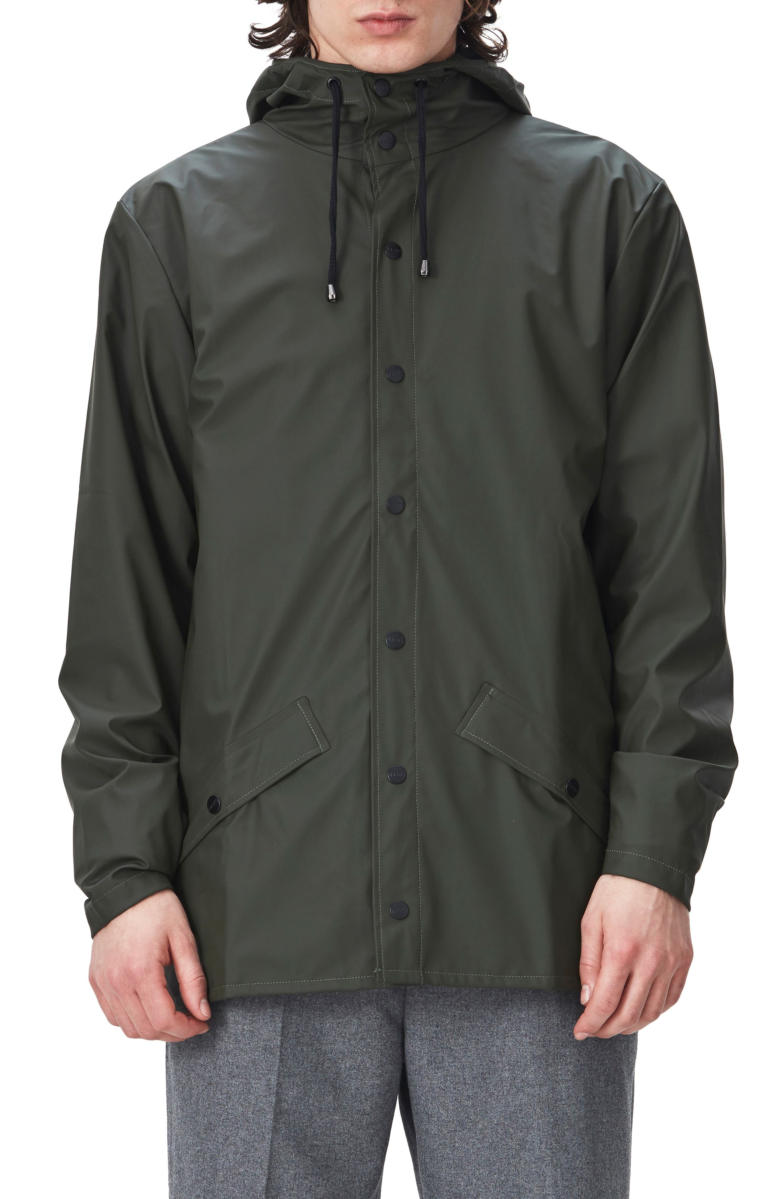 Rains Lightweight Hooded Rain Jacket, $110 | Nordstrom | Lookastic