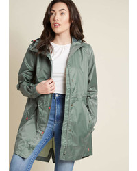 Joules The Showers That Be Raincoat In Green In 16 Anorak Jacket By From Modcloth