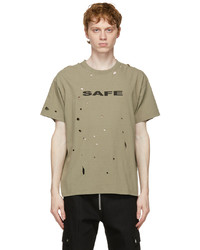Sankuanz Khaki Safe Holes T Shirt