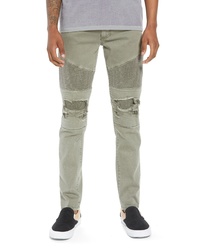 olive ripped jeans mens