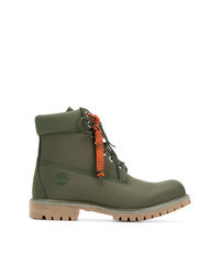Olive Rubber Casual Boots