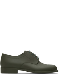 Olive Rubber Derby Shoes