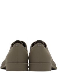 Maison Margiela Taupe Recycled Rubber Tabi Oxfords