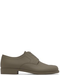 Maison Margiela Taupe Recycled Rubber Tabi Oxfords