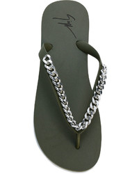 Giuseppe Zanotti Design Florida Chain Flip Flops
