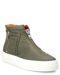 Olive Rubber Sneakers