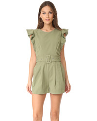 Moon River Romper With Ruffle Detail