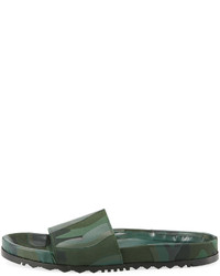 Valentino Camo Sport Slide Sandal Green